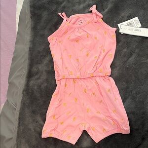 Tropical Pink Kids Romper